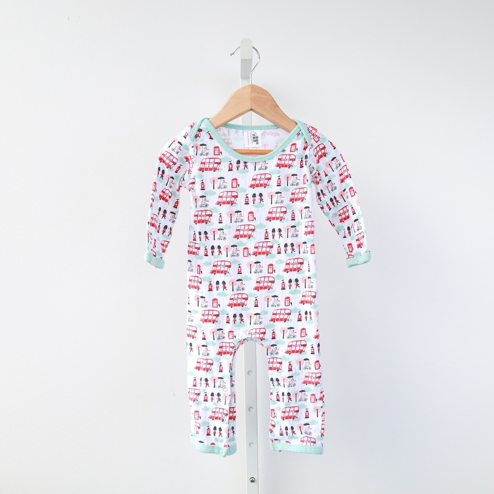 Little Red Bus Baby Grow